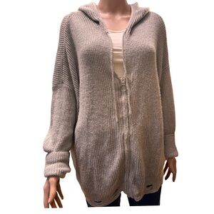 Gray Hooded Women's Zipper Cardigan Large (3 for $12 item)